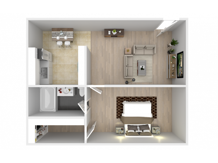1 bedroom 1 bath