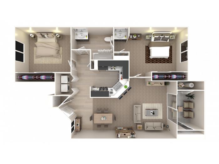 2 BED 1 BATH