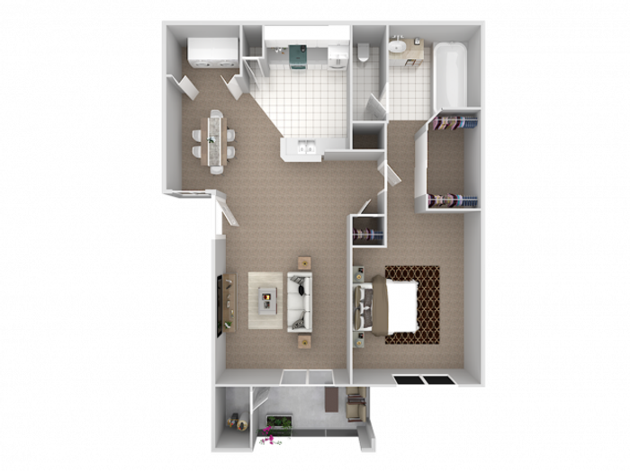 1 bedroom 1 bath