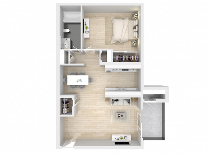 1 bedroom 1 bath