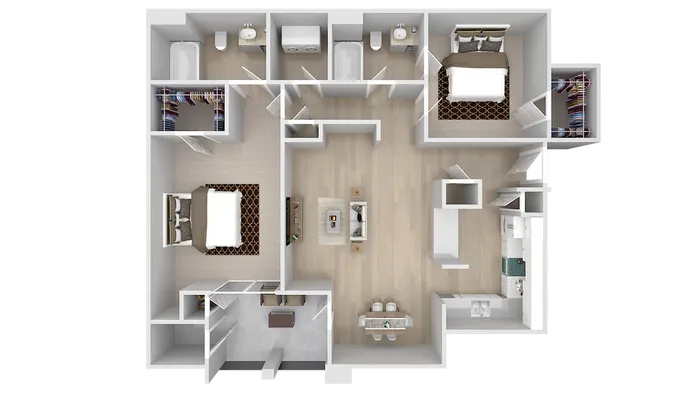 2 Bed 2 Bath
