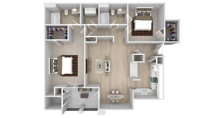 2 Bed 2 Bath