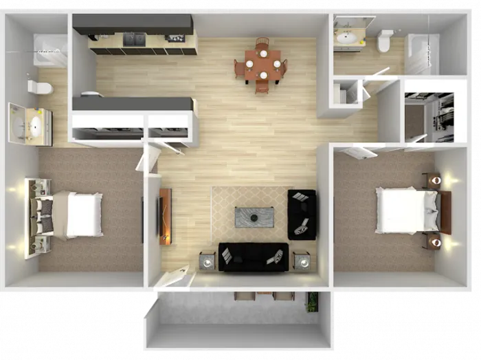 2 BED 2 BATH