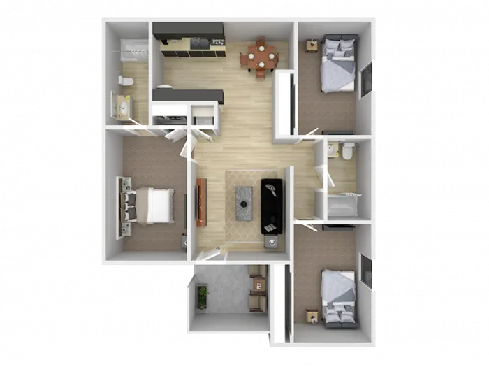 3 BED 2 BATH