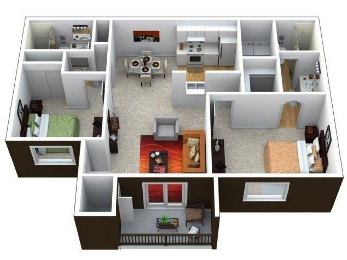 2 Bedroom 2 Bath