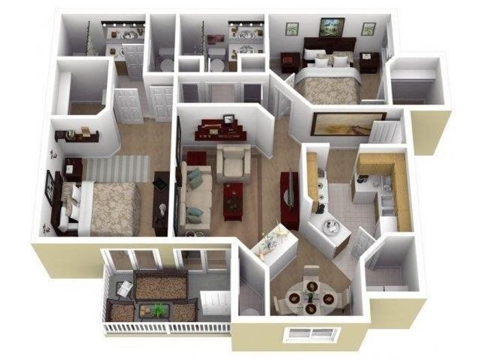 2 bedroom 2 bath