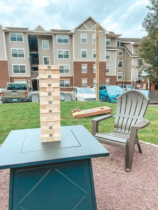 Jenga on a table