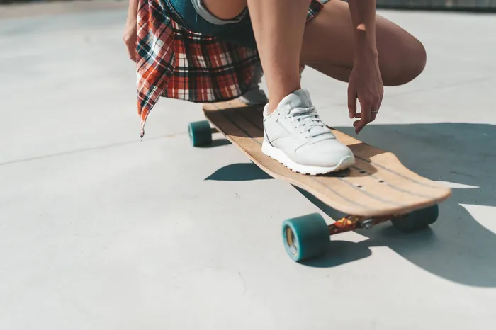 Riding Long Board