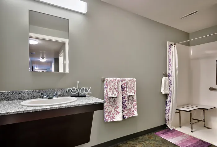 Ornate Bathroom With Wheelchair Access