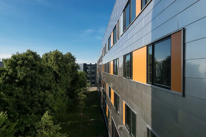 Outdoor view of apartment
