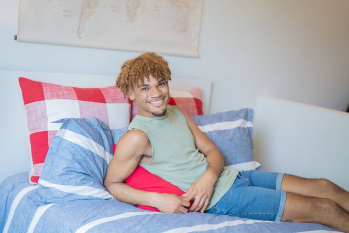 Resident in bed