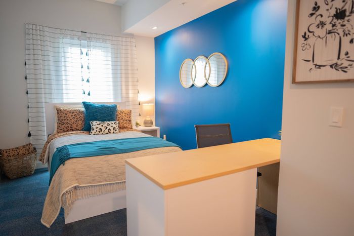Bedroom and desk