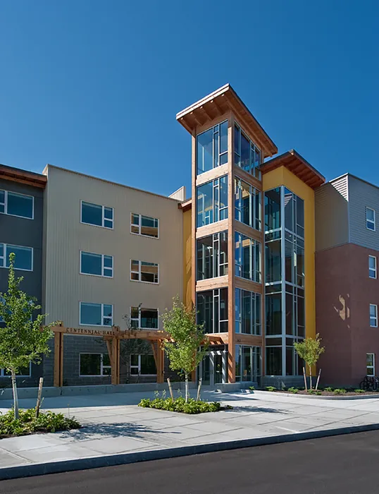 Outer view of the apartments