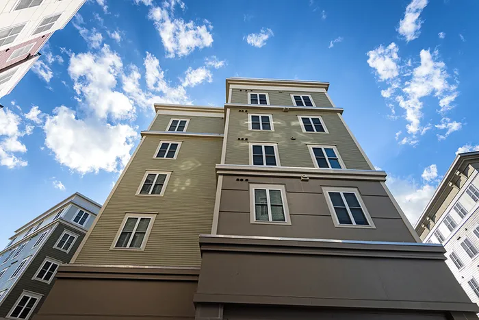 Outdoor view of apartment