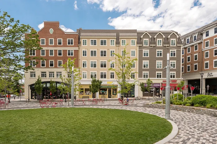 Outer view of the apartments and grounds