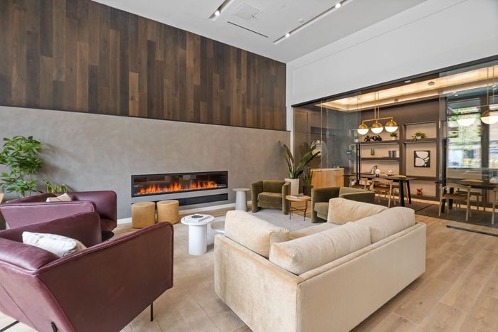 Common Lobby with Fireplace