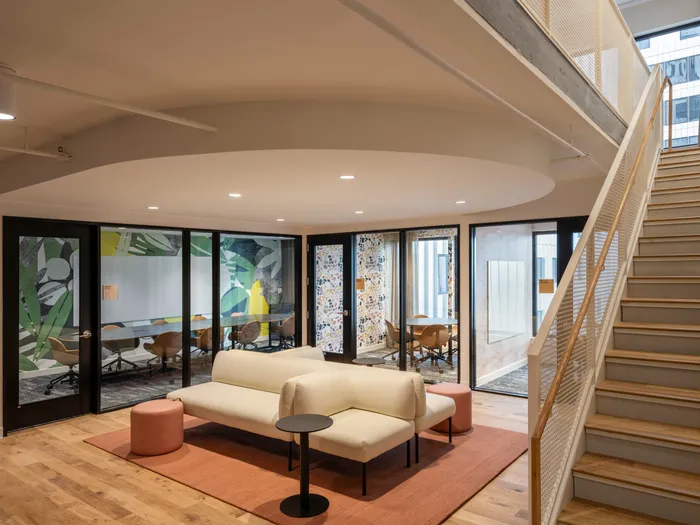 Study lounge with private and group study roomsat Union on 24th apartments near University of Texas.