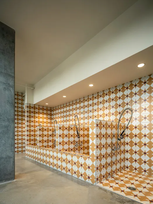 Dog wash station to give your furry friends a bath at Union on 24th pet friendly apartments in Austin.