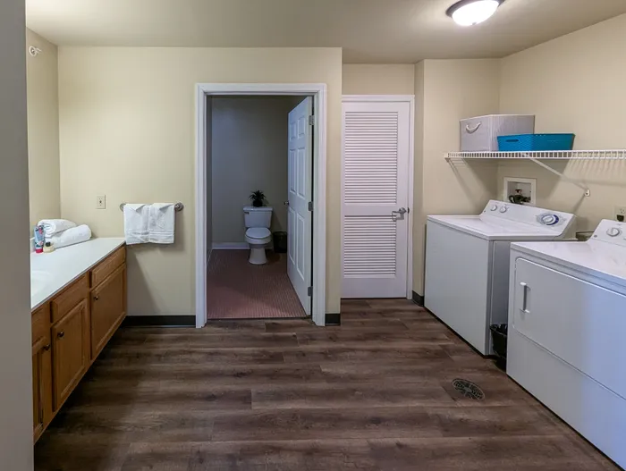 Bathroom with Washer and Dryer