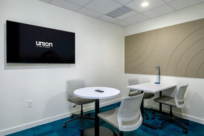 Private study room with seating and a tv to use for work or study
