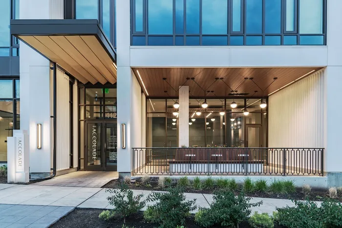 Building exterior of the leasing office