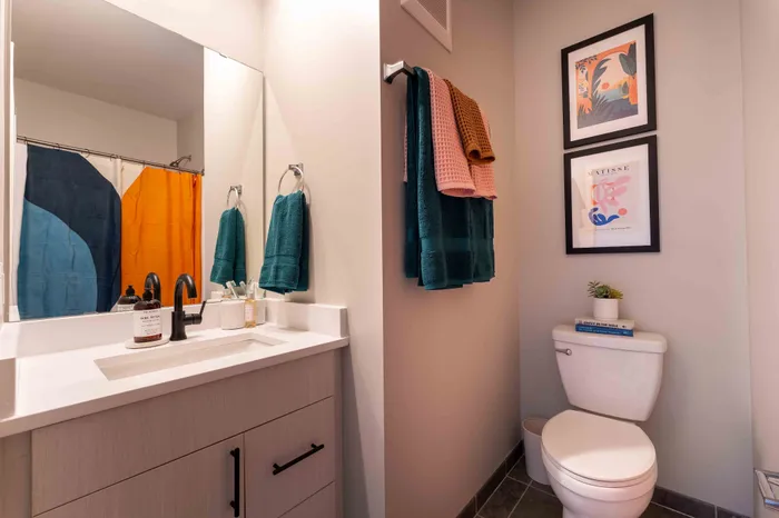 Model unit bathroom