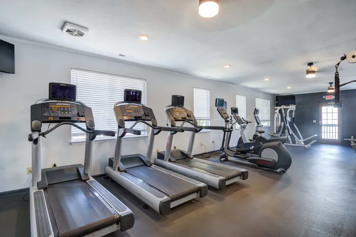 New treadmills in the fitness center