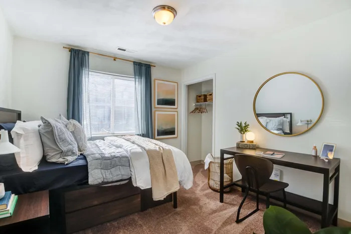 Spacious unit bedrooms