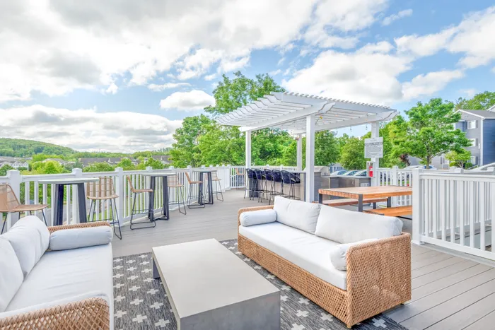 Balcony seating outside