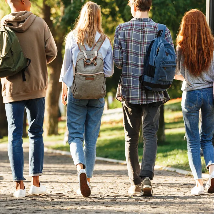 Students Walking