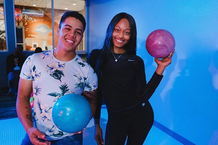 friends with bowling balls