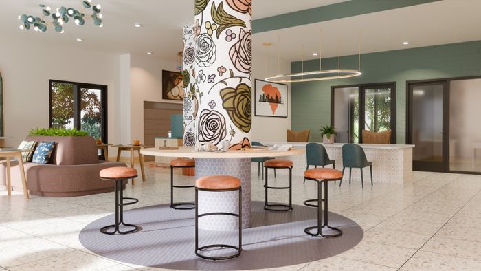 lobby entrance with decor