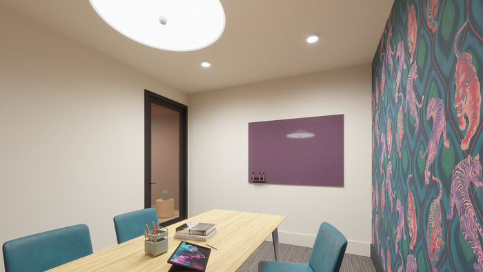 study room with seating and decor