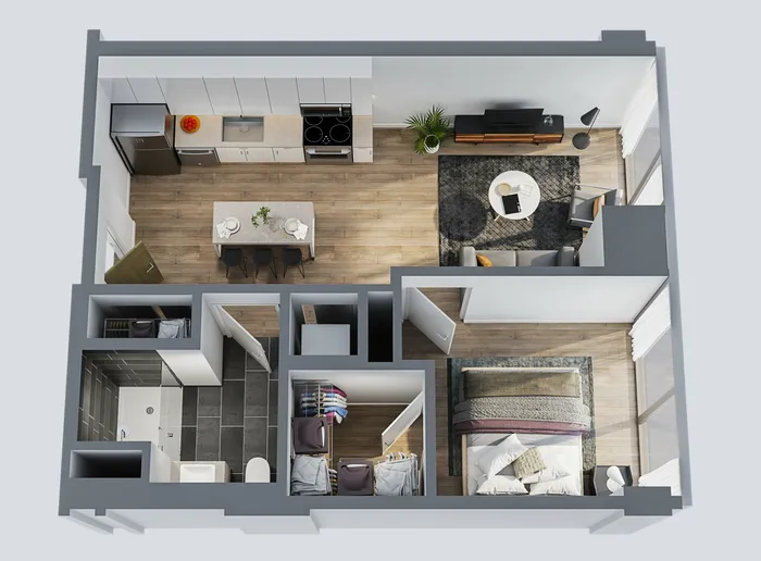 1 Bedroom Furnished