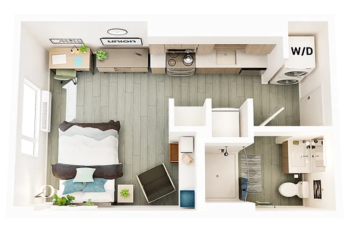 Studio S1 355 sq ft