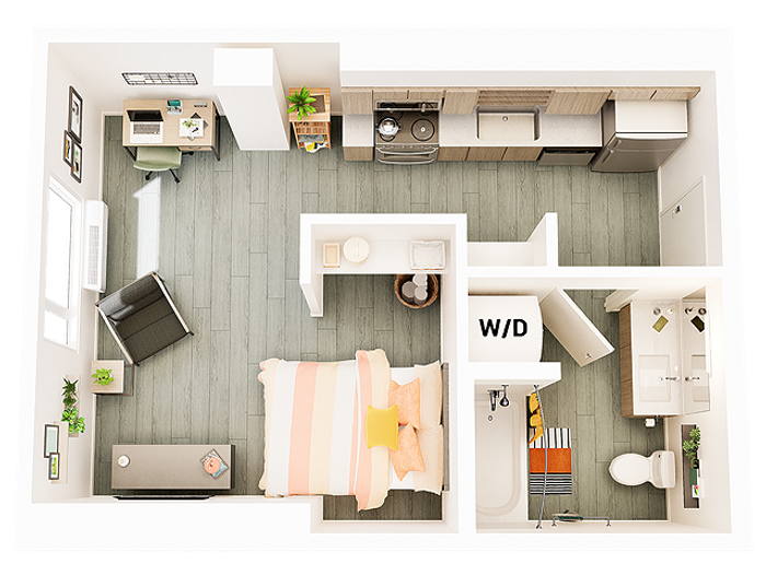 Studio S2 420 sq ft
