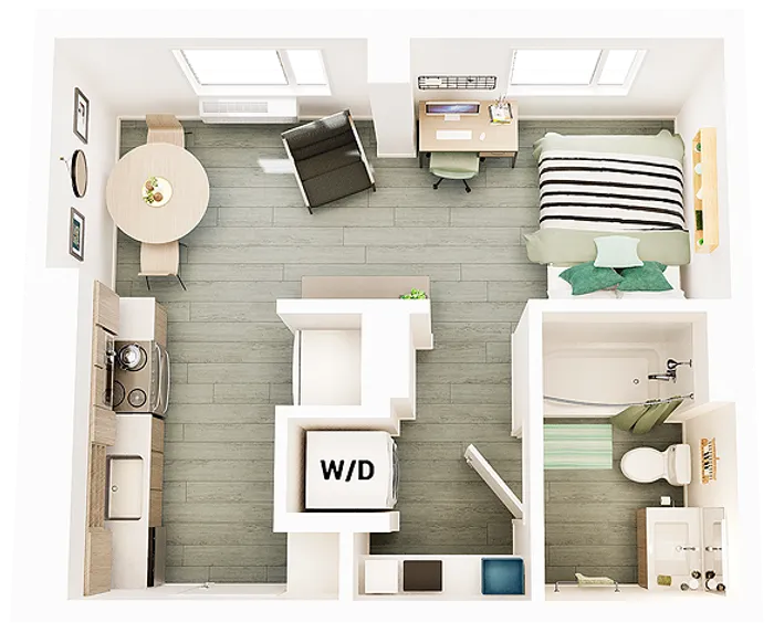 Studio S3 405 sq ft