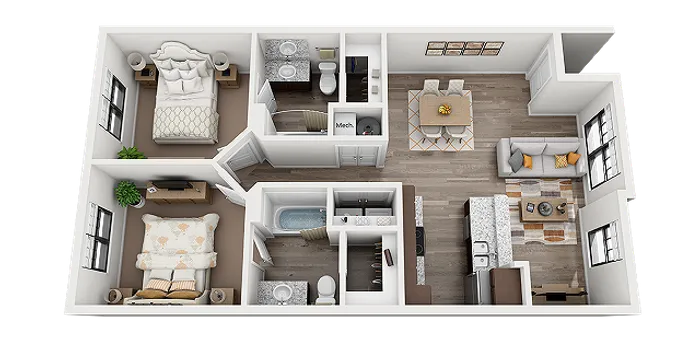 Two Step B1 Unfurnished
