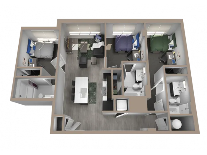 3 Bedroom 3 Bathroom C2