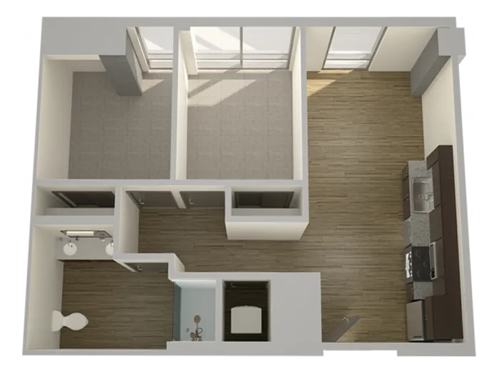 2 Bedroom 1 Bathroom Flat