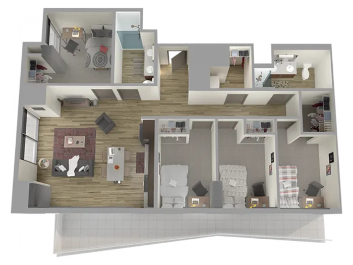 4 Bedroom 2 Bathroom