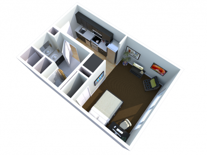 studio | Studio1 bath | from 379 square feet