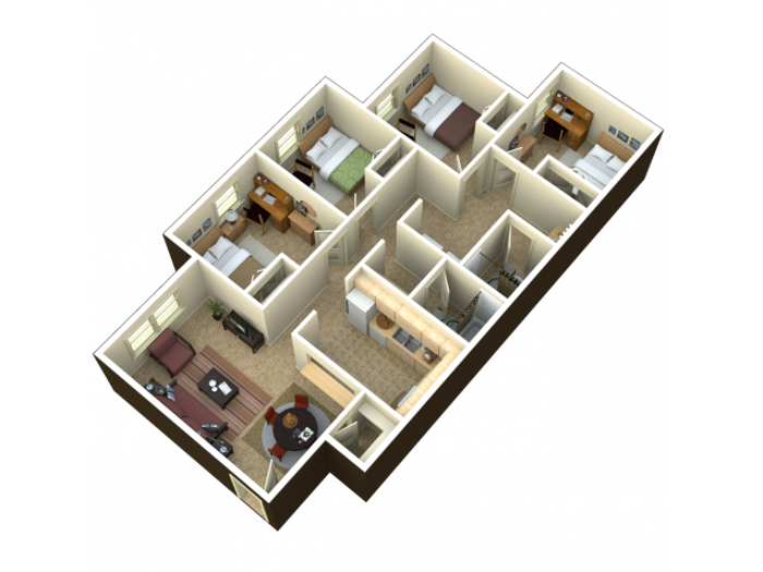 4 Bed 2 Bath
