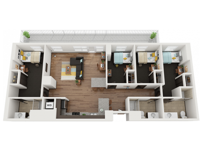 4 Bedroom 3 Bathroom H