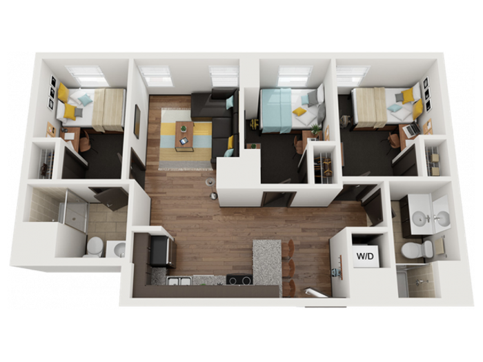 3 Bedroom 2 Bathroom