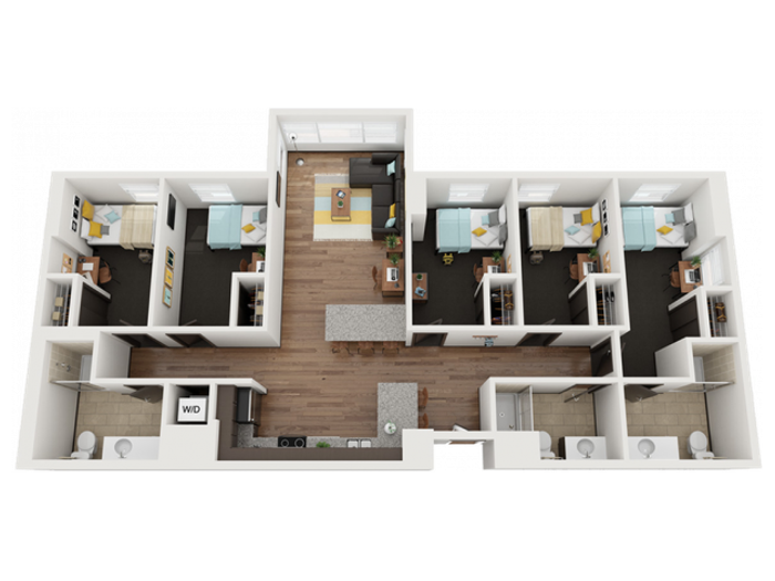 5 Bedroom 3 Bathroom
