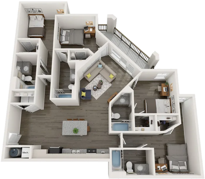 D3.1 | 4 bed 4 bath | from 1589 square feet