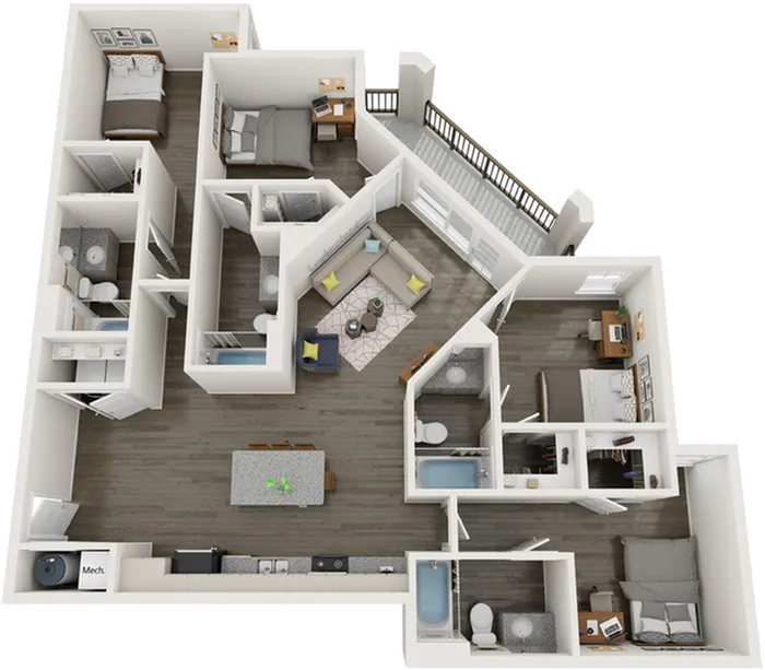 D3 | 4 bed 4 bath | from 1565 square feet