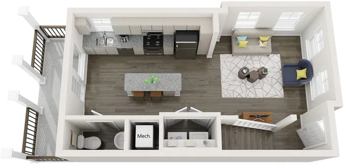 TH-B5 | 2 bed 3 bath | from 990 square feet