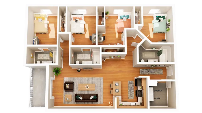 4 Bedroom 3 Bathroom D6